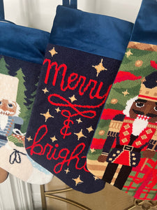 Merry and Bright Full Size Stocking