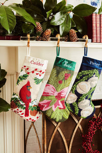 Christmas Cardinal Full Size Stocking