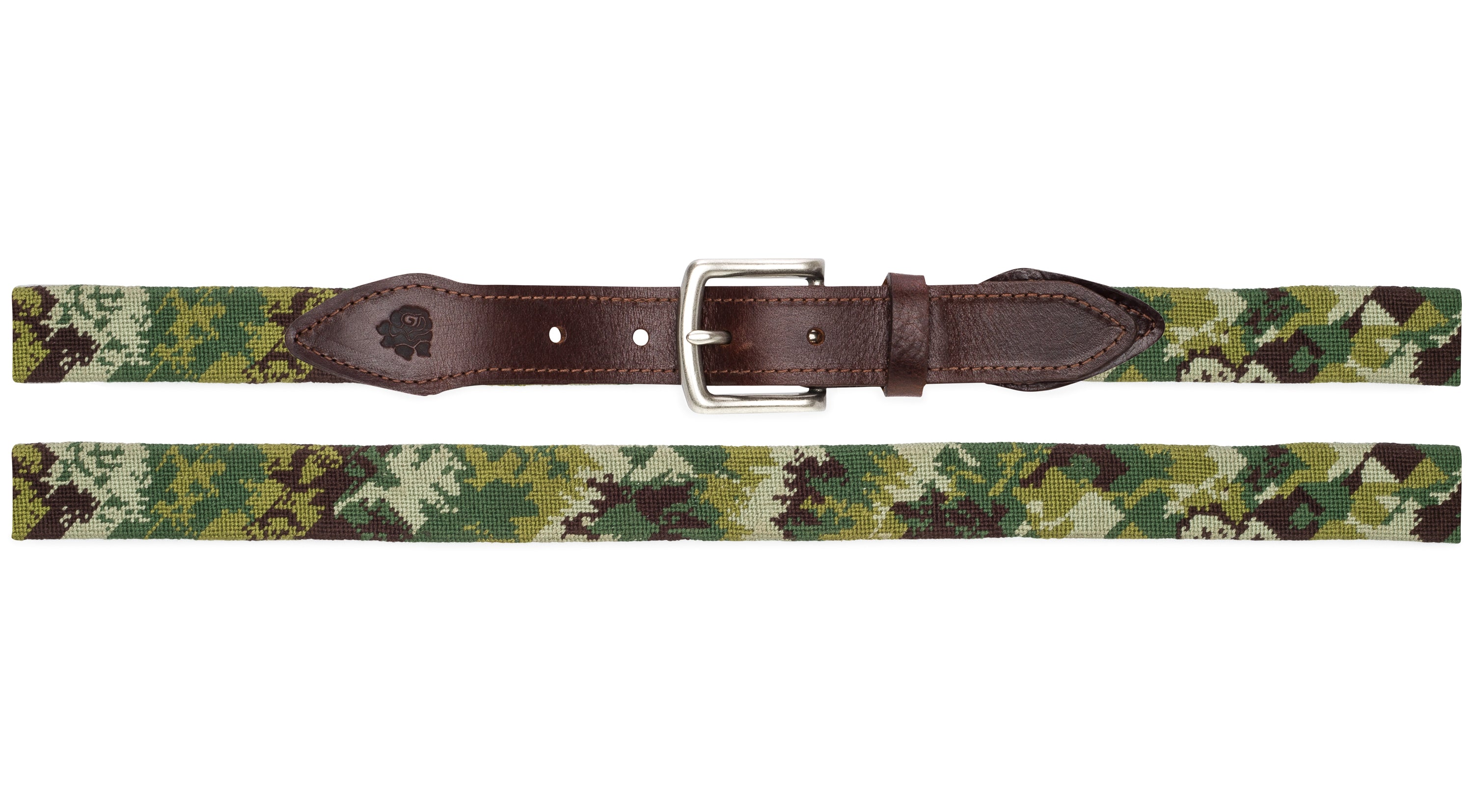 Camo deals Needlepoint Belt Buckle